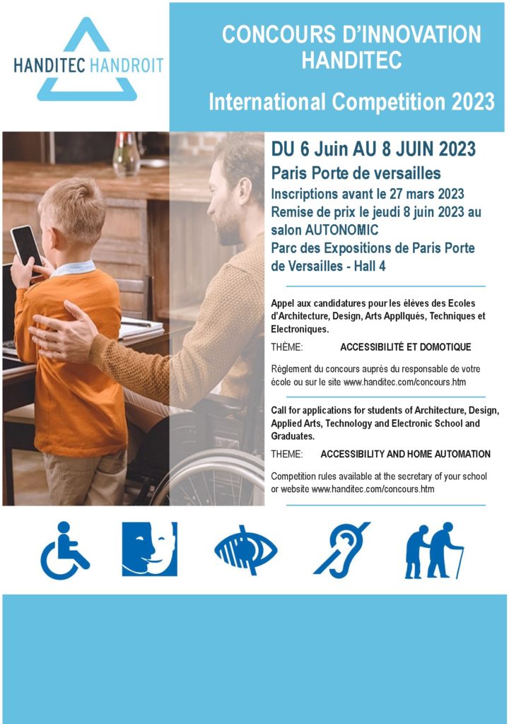Appel à candidatures concours innovation et handicap Paris