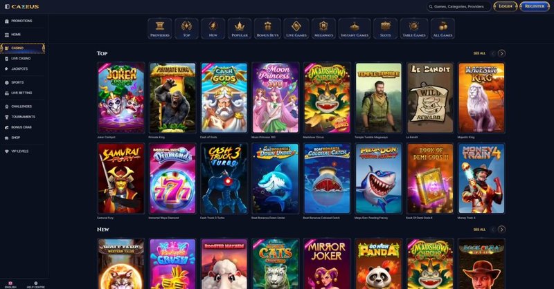Cazeus casino online à France