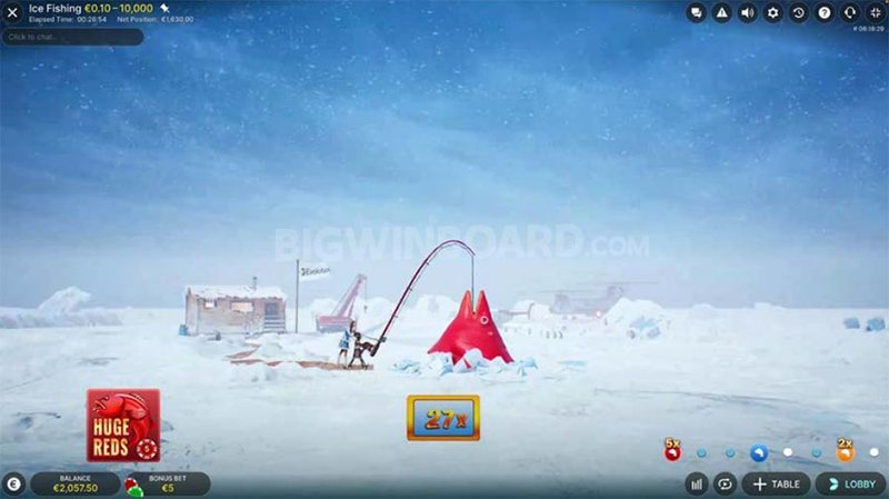 Introduction to ice fishing gamble game